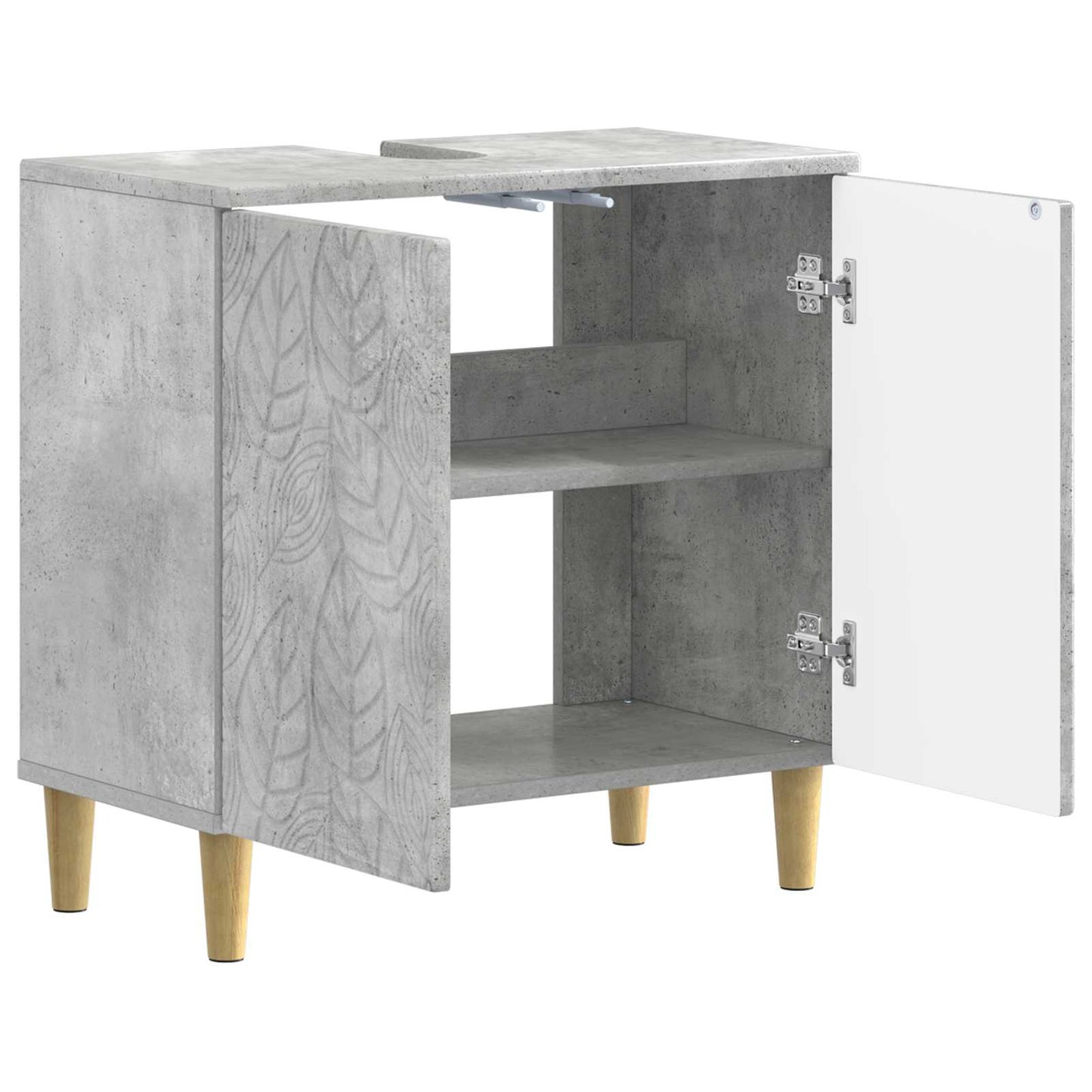 Waschbeckenschrank DELFT Betongrau 59,5 x 31,5 x 59 cm