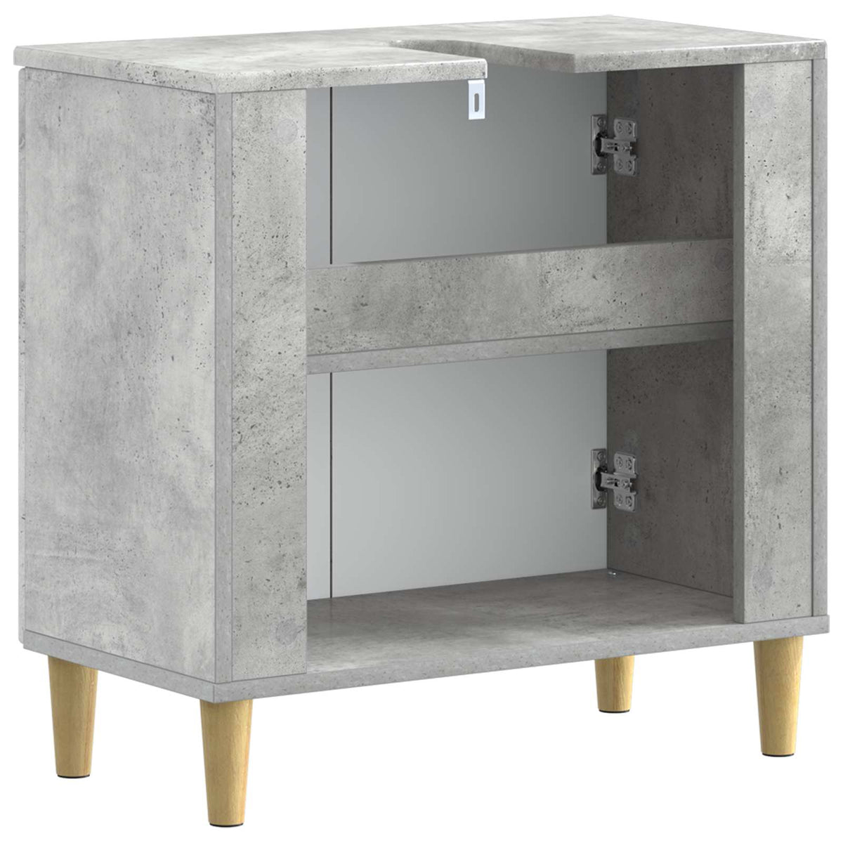 Waschbeckenschrank DELFT Betongrau 59,5 x 31,5 x 59 cm