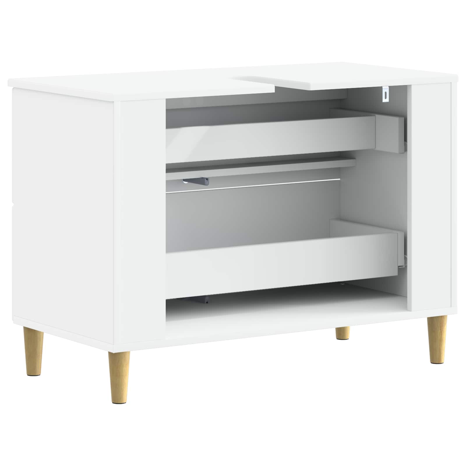 Waschbeckenschrank DELFT Weiß 82 x 41 x 59 cm Holzwerkstoff