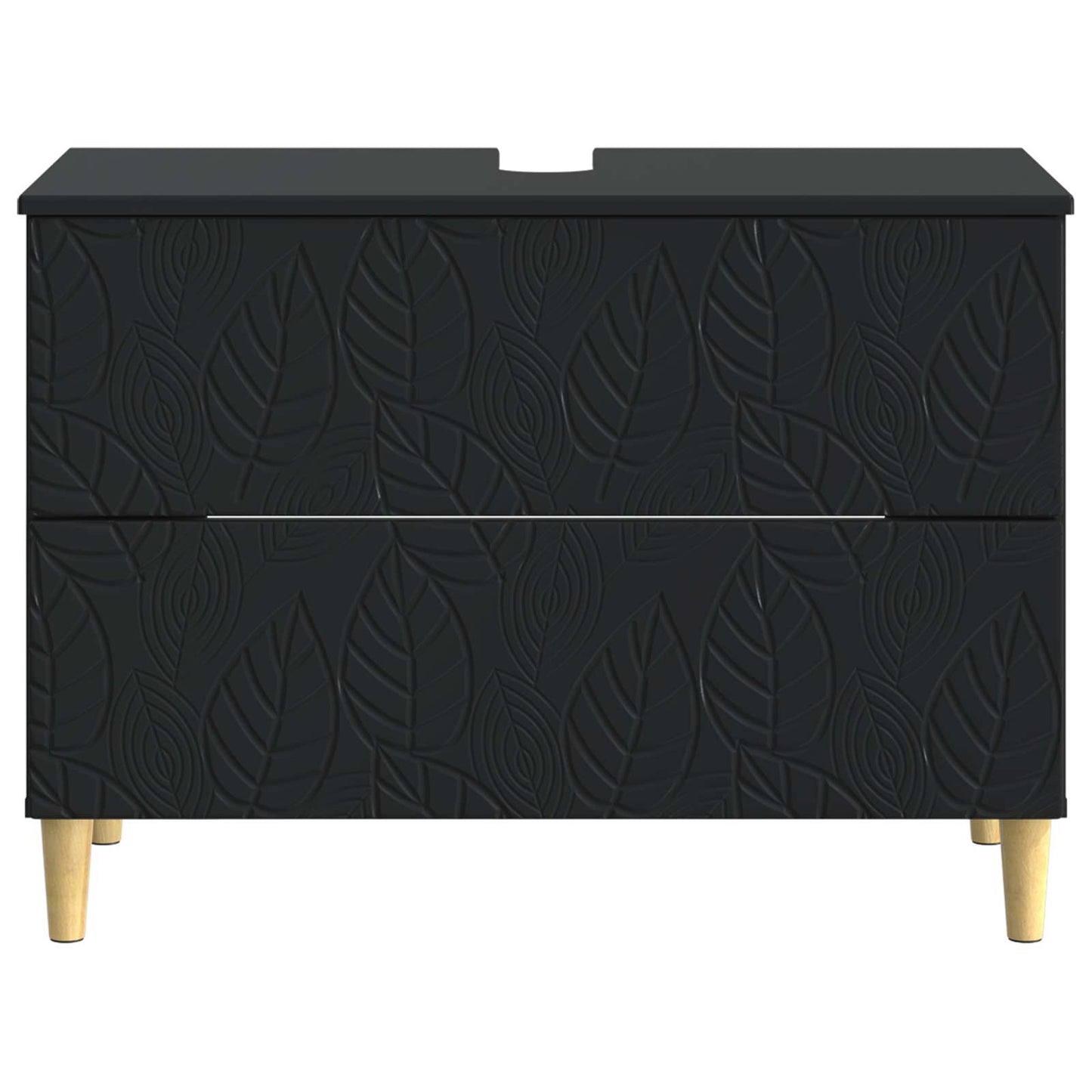 Waschbeckenschrank DELFT Schwarz 82 x 41 x 59 cm Holzwerkstoff