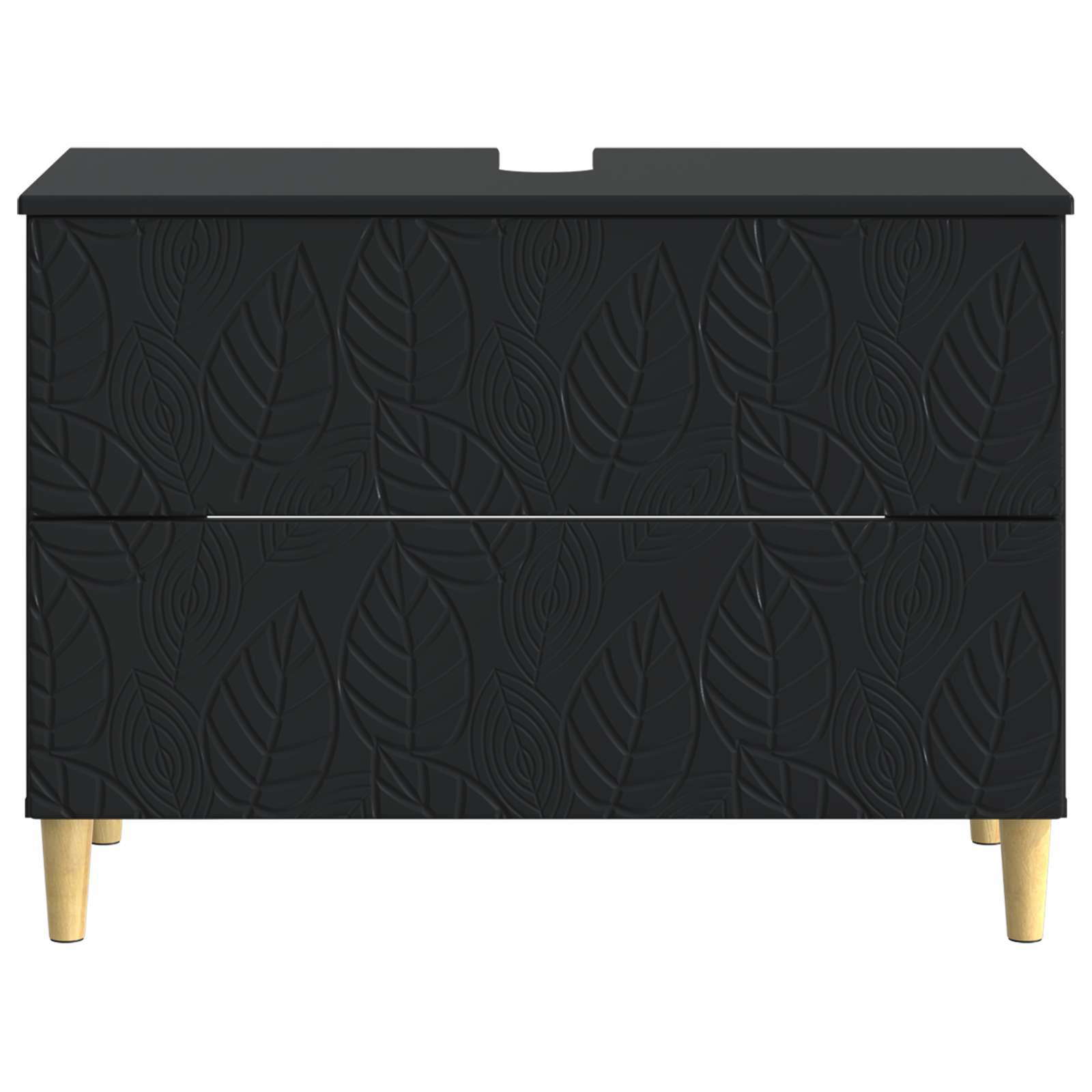 Waschbeckenschrank DELFT Schwarz 82 x 41 x 59 cm Holzwerkstoff