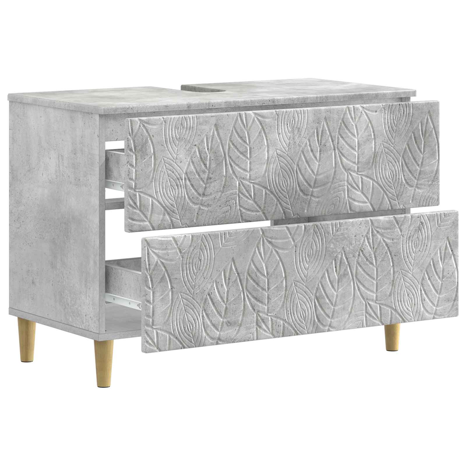 Waschbeckenschrank DELFT Betongrau 82 x 41 x 59 cm