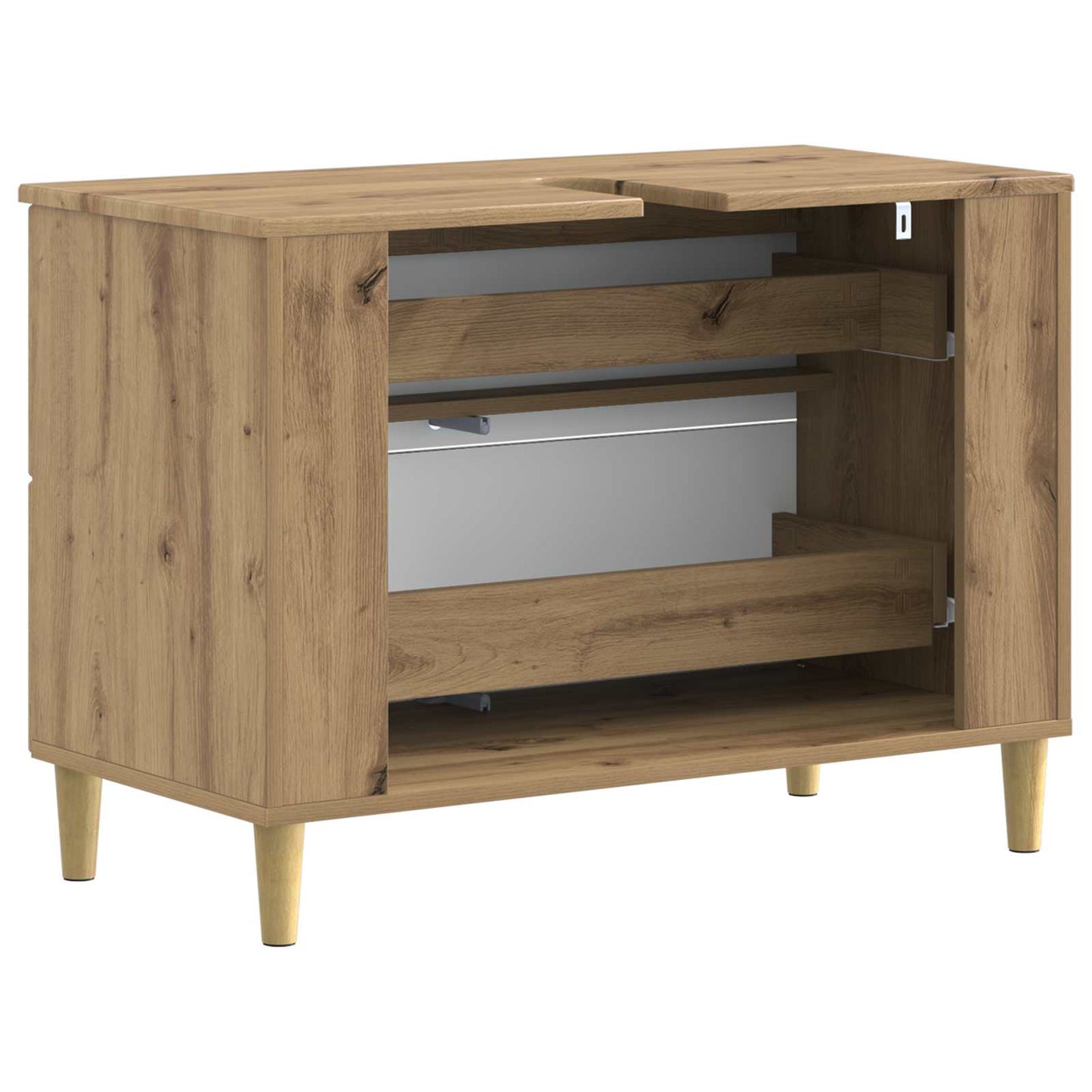 Waschbeckenschrank DELFT Artisan-Eiche 82 x 41 x 59 cm