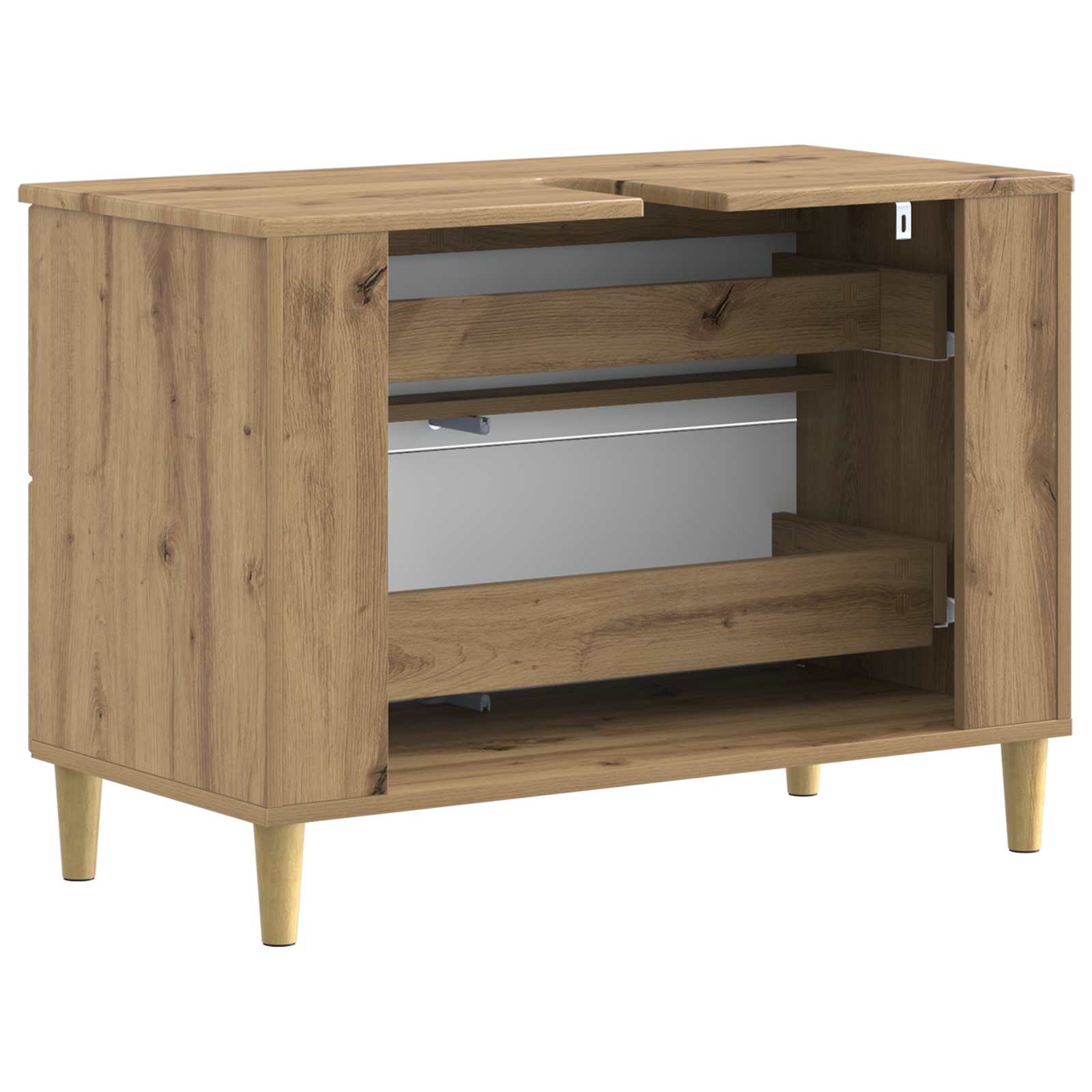 Waschbeckenschrank DELFT Artisan-Eiche 82 x 41 x 59 cm