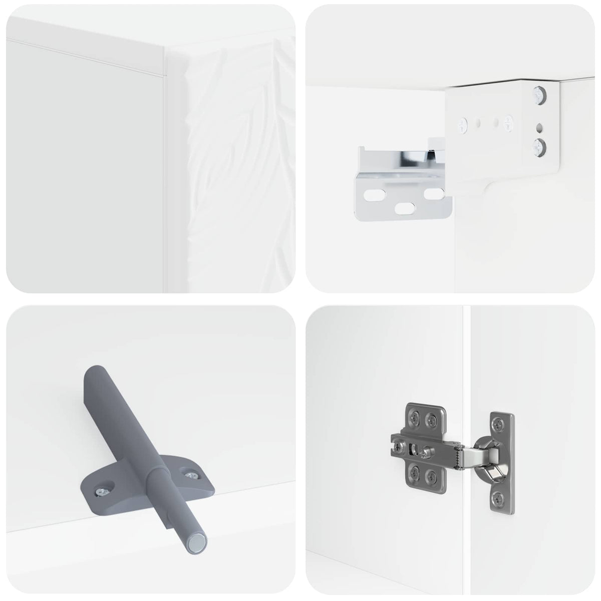 Badezimmer-Wandschrank DELFT Weiß 30 x 31 x 59 cm Holzwerkstoff