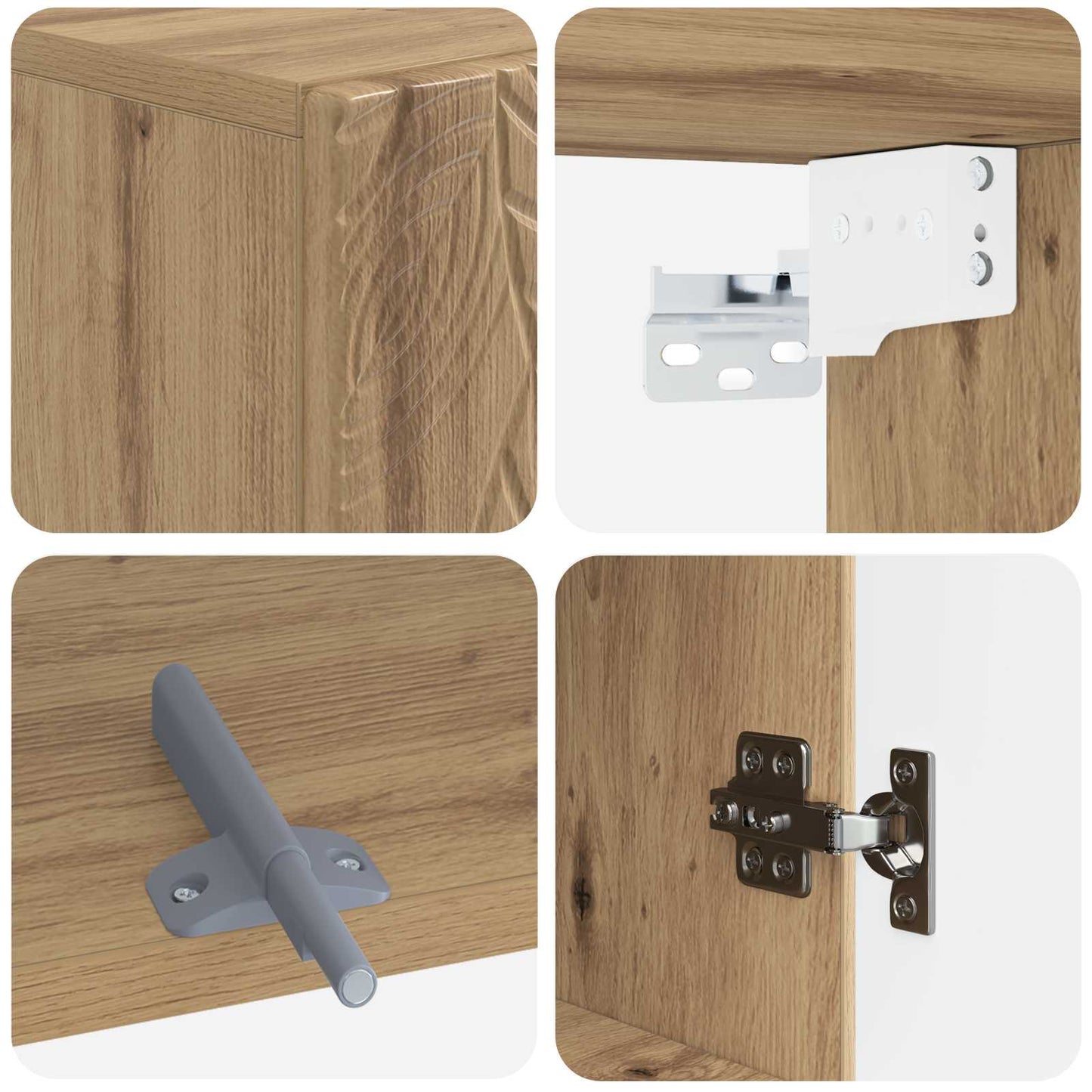 Badezimmer-Wandschrank DELFT Artisan-Eiche 30 x 31 x 59 cm