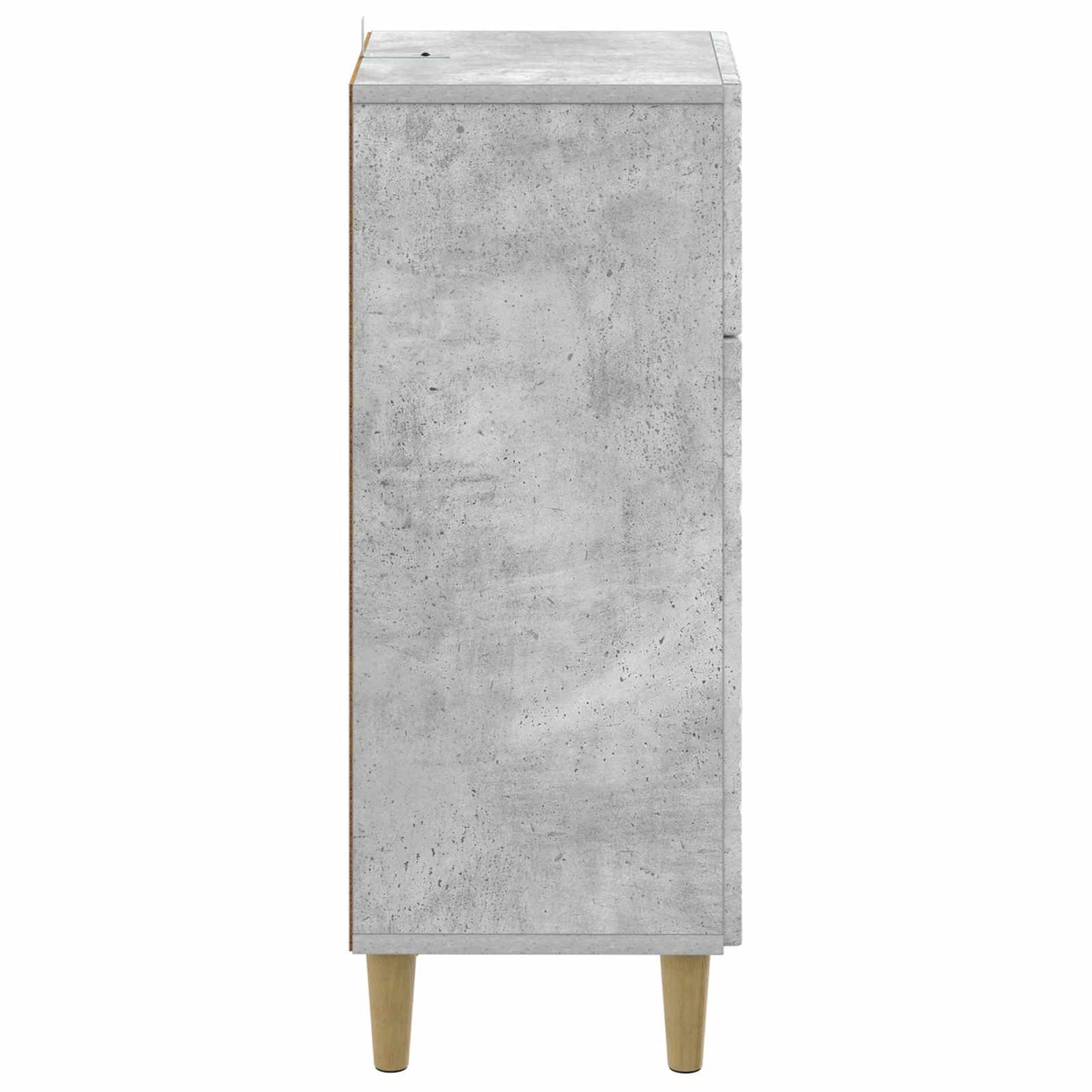 Badezimmer Aufbewahrungsschrank DELFT Betongrau 30 x 31 x 80 cm