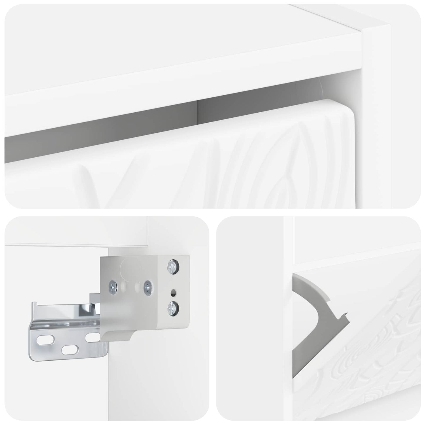 Wandmontierter Schuhschrank DELFT 71 x 17 x 43 cm Holzwerkstoff