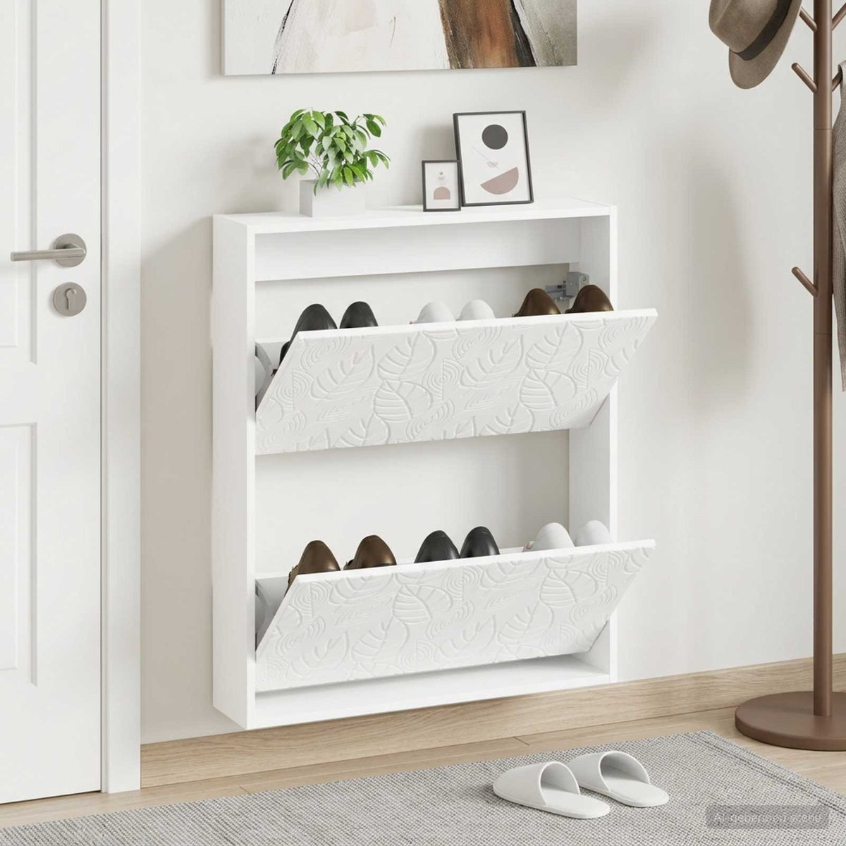 Wandmontierter Schuhschrank DELFT 71 x 17 x 86 cm Holzwerkstoff
