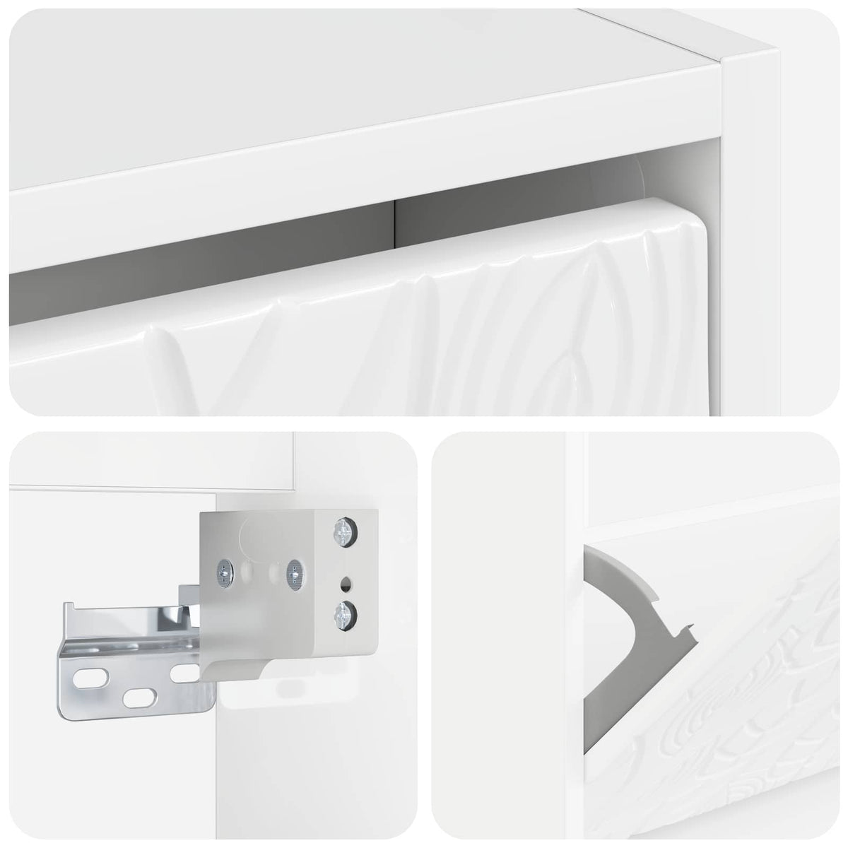 Wandmontierter Schuhschrank DELFT 71 x 17 x 86 cm Holzwerkstoff