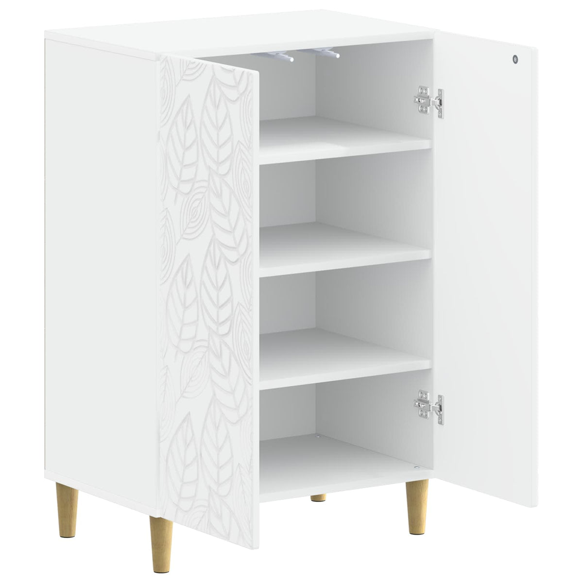 Schuhschrank DELFT 59,5 x 39,5 x 90 cm Holzwerkstoff Weiß