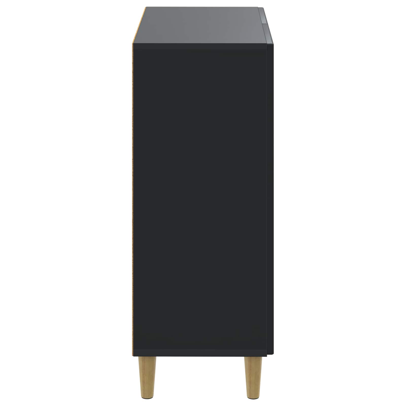Schuhschrank DELFT 59,5 x 39,5 x 90 cm Holzwerkstoff Schwarz