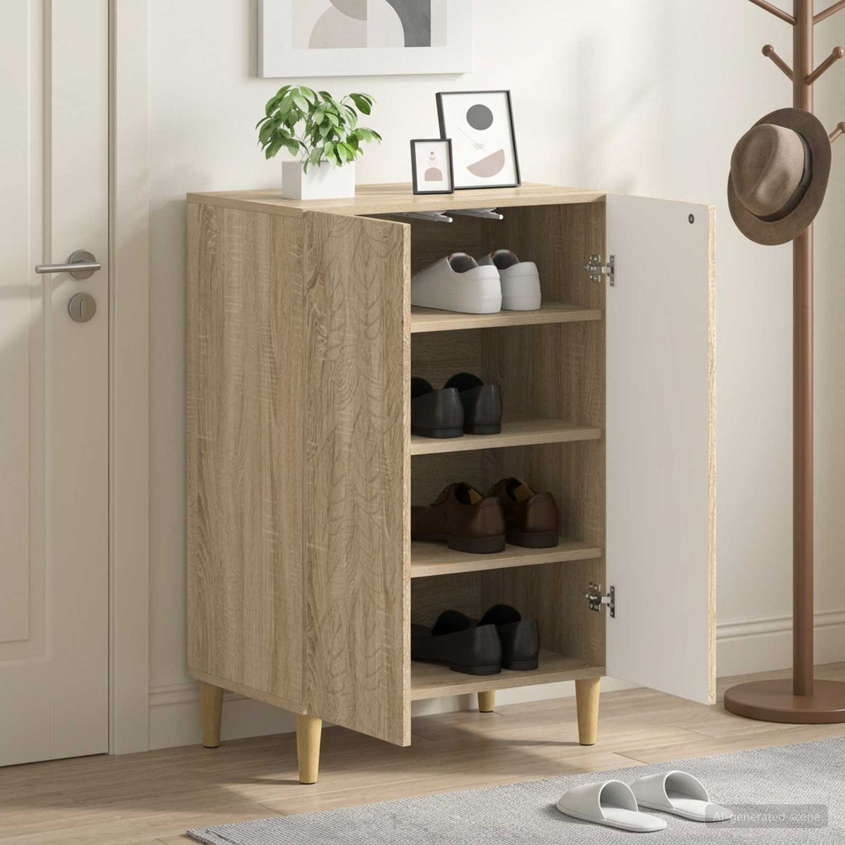 Schuhschrank DELFT 59,5 x 39,5 x 90 cm Holzwerkstoff