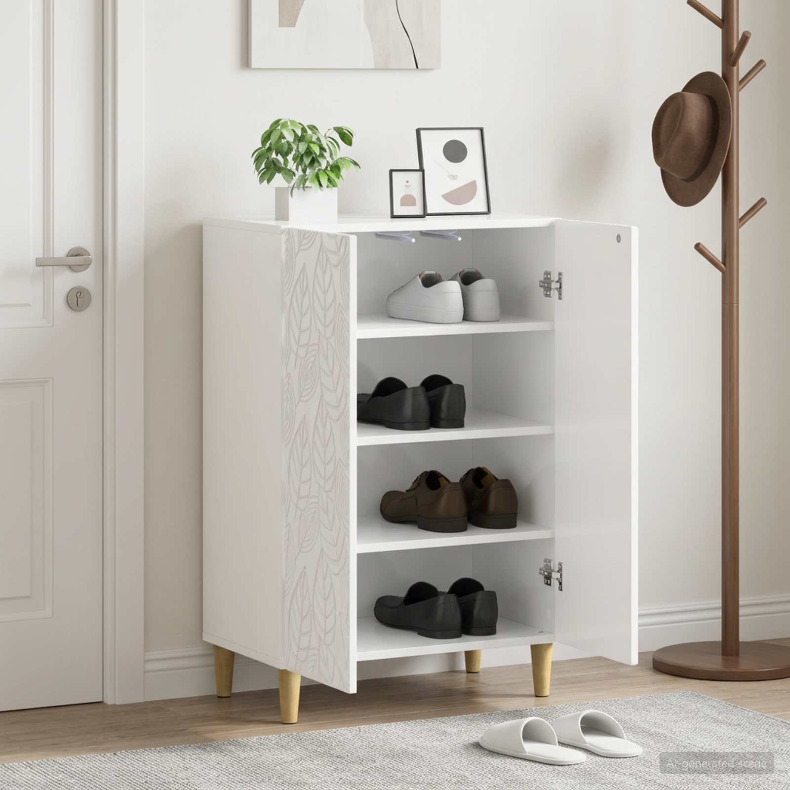 Schuhschrank DELFT 59,5 x 39,5 x 90 cm Holzwerkstoff