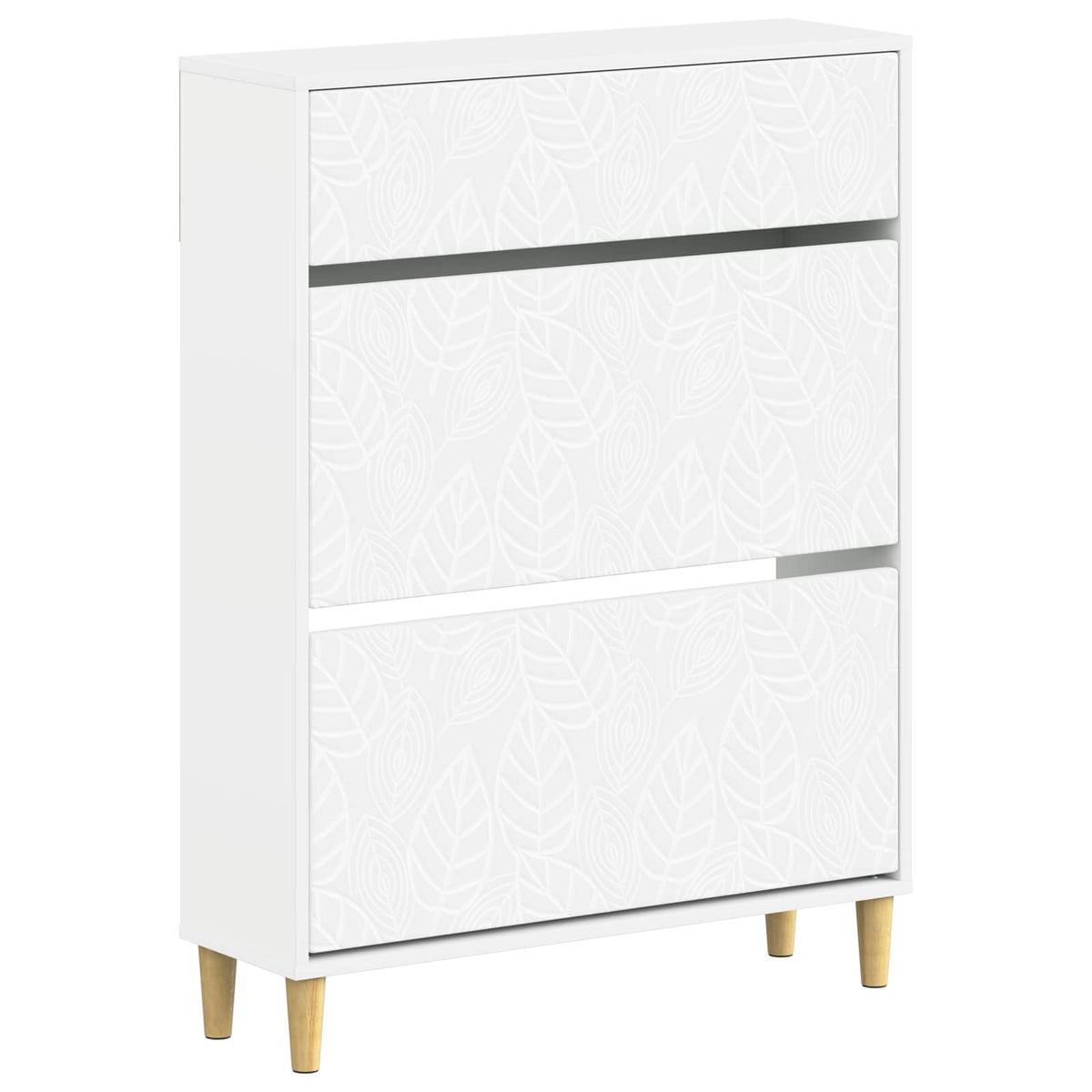 Schuhschrank DELFT 78 x 24 x 103 cm Holzwerkstoff Weiß
