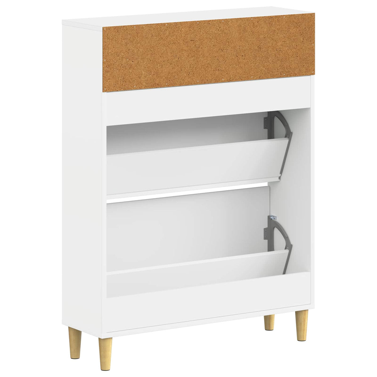 Schuhschrank DELFT 78 x 24 x 103 cm Holzwerkstoff Weiß