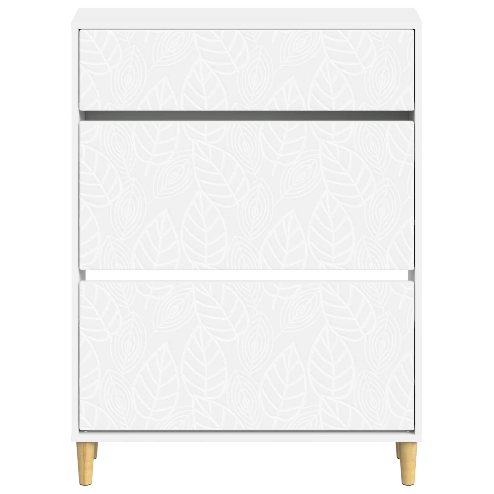 Schuhschrank DELFT 78 x 24 x 103 cm Holzwerkstoff Weiß