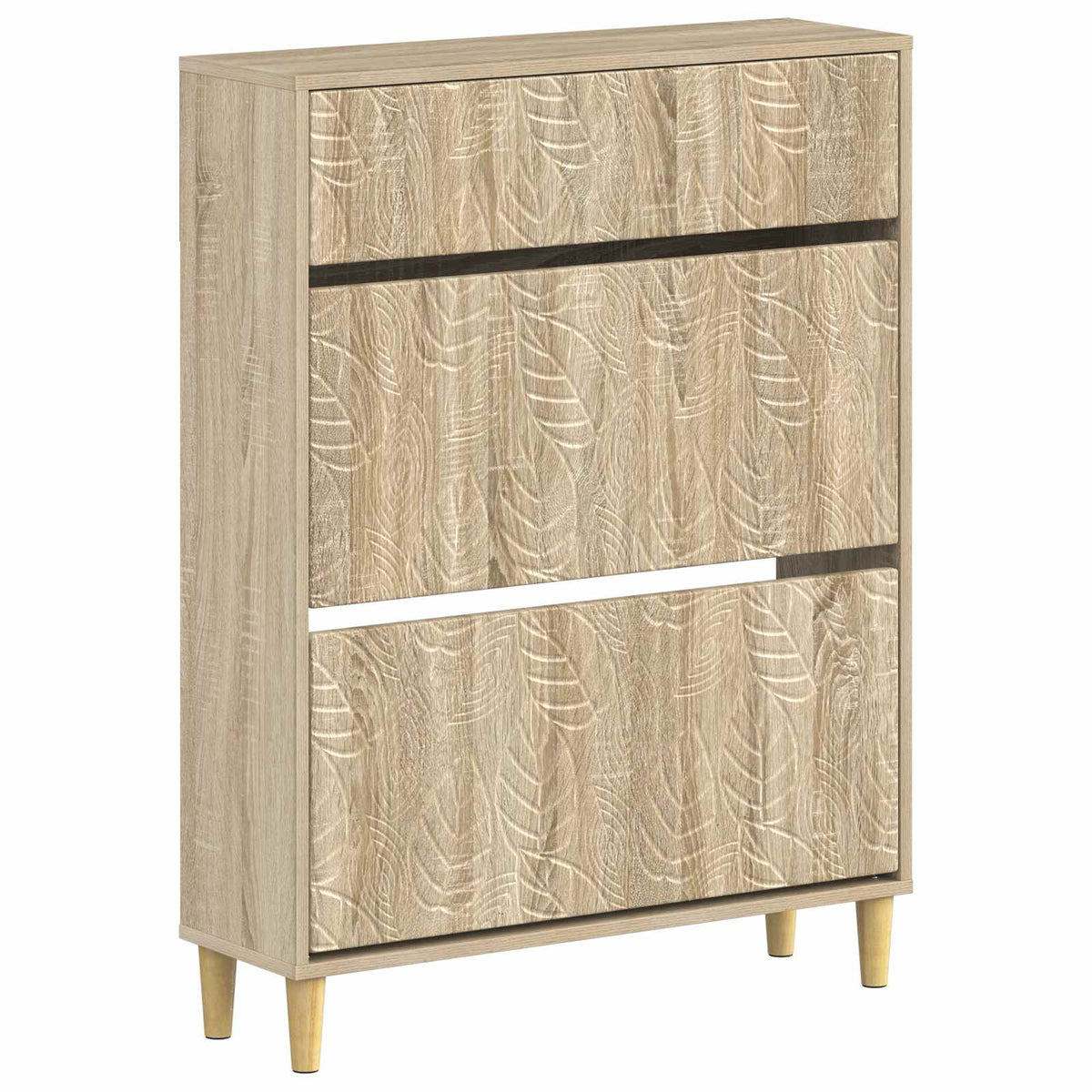 Schuhschrank DELFT 78 x 24 x 103 cm Holzwerkstoff Sonoma-Eiche