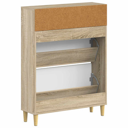Schuhschrank DELFT 78 x 24 x 103 cm Holzwerkstoff Sonoma-Eiche