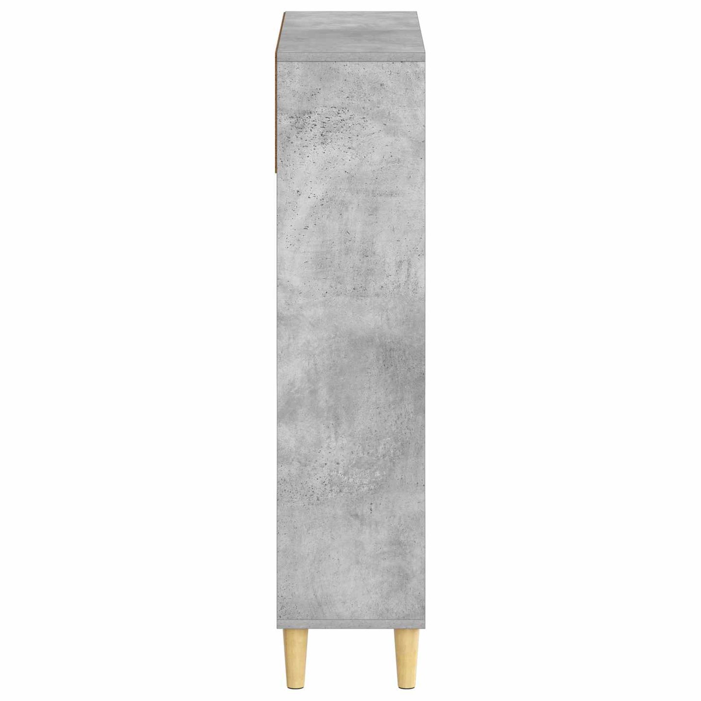 Schuhschrank DELFT 78 x 24 x 103 cm Holzwerkstoff Betongrau