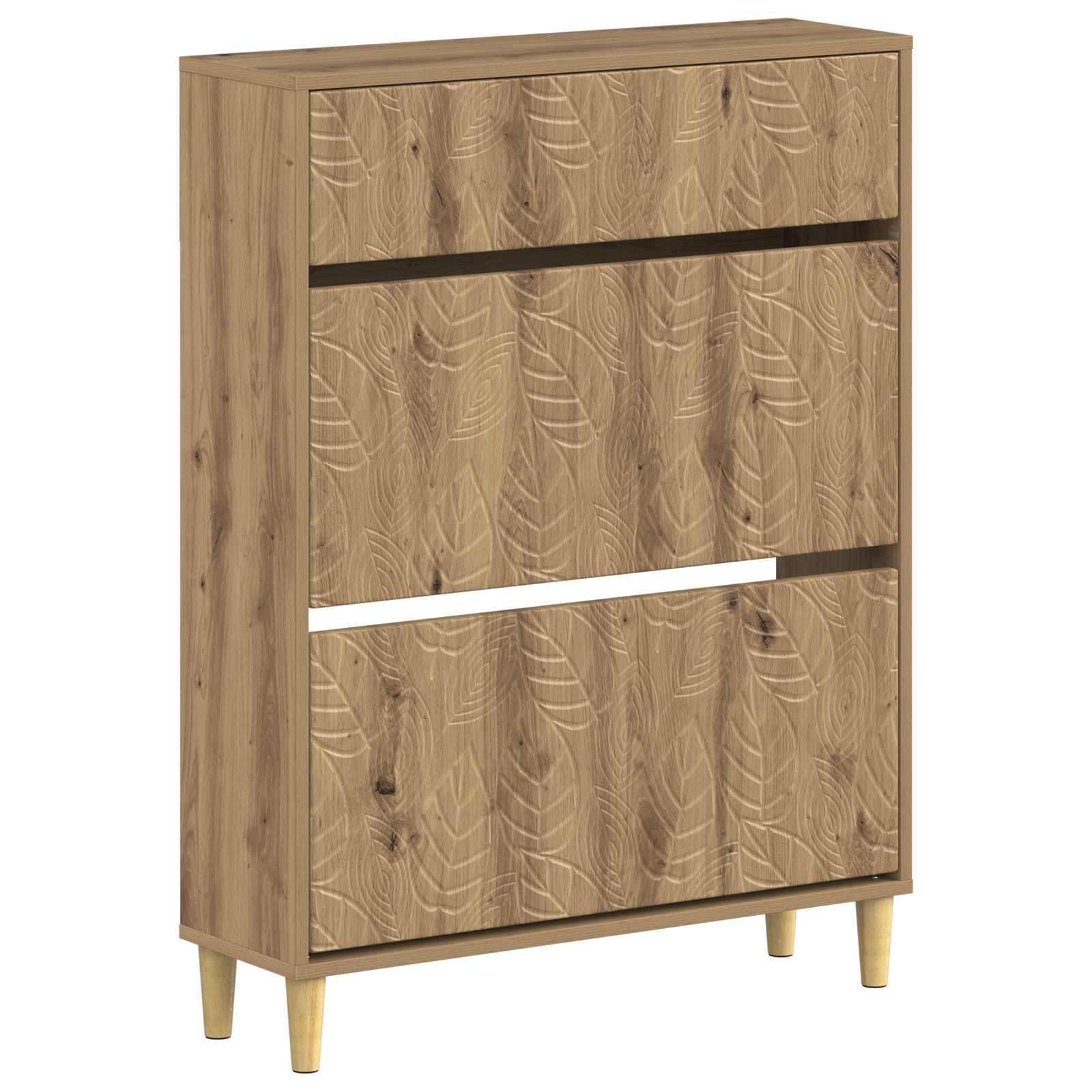Schuhschrank DELFT 78 x 24 x 103 cm Holzwerkstoff Artisan-Eiche