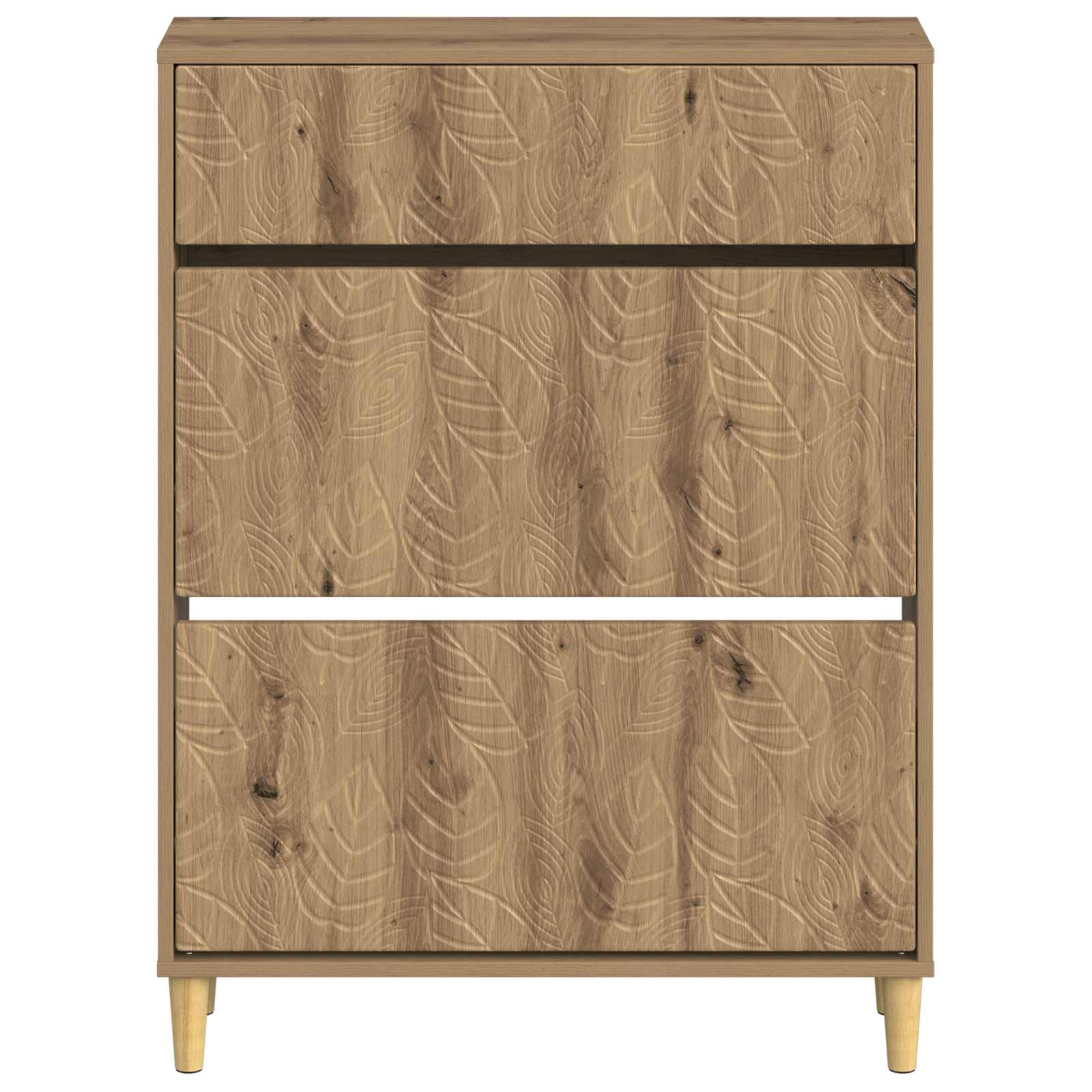Schuhschrank DELFT 78 x 24 x 103 cm Holzwerkstoff Artisan-Eiche
