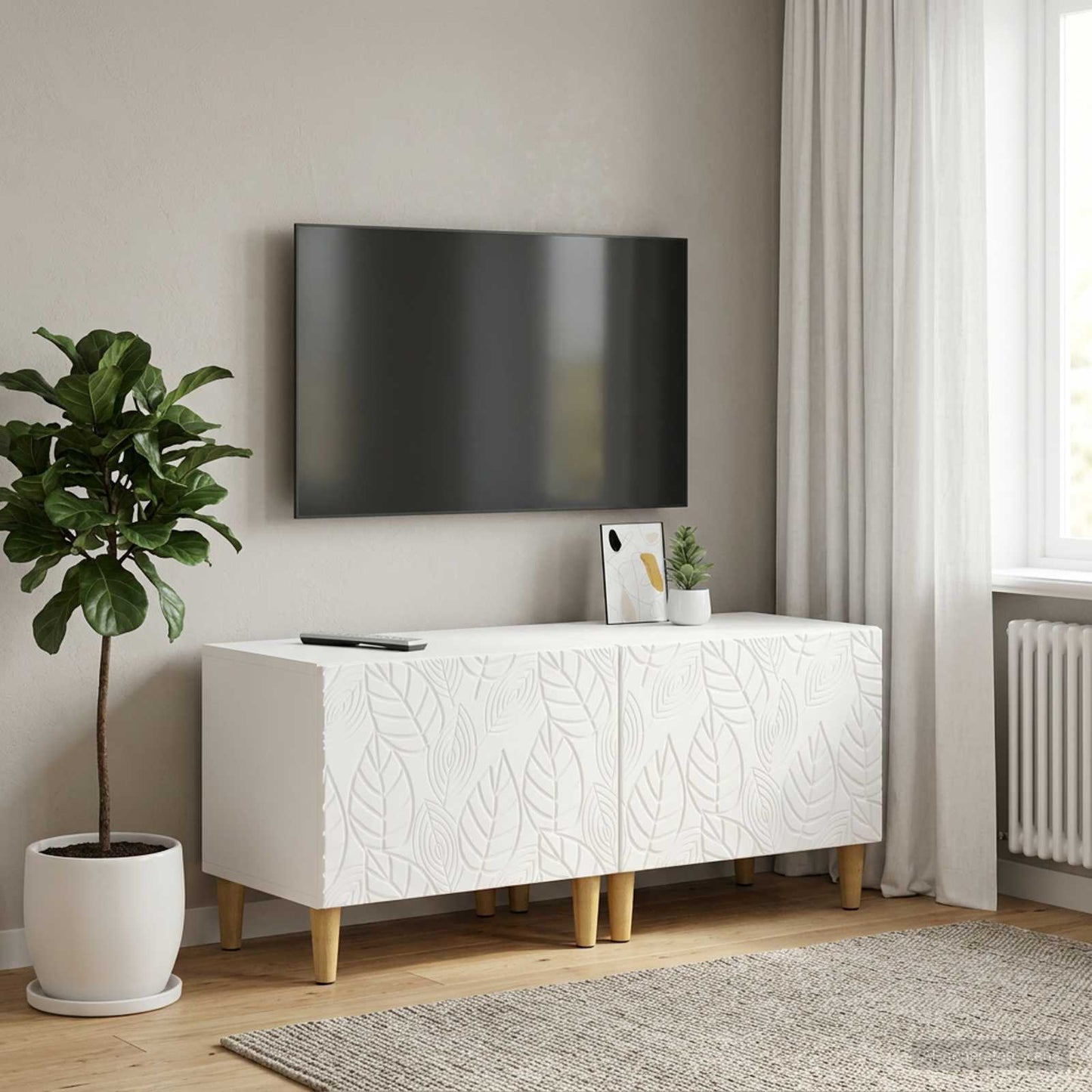 TV-Schrank Weiß Holzwerkstoff