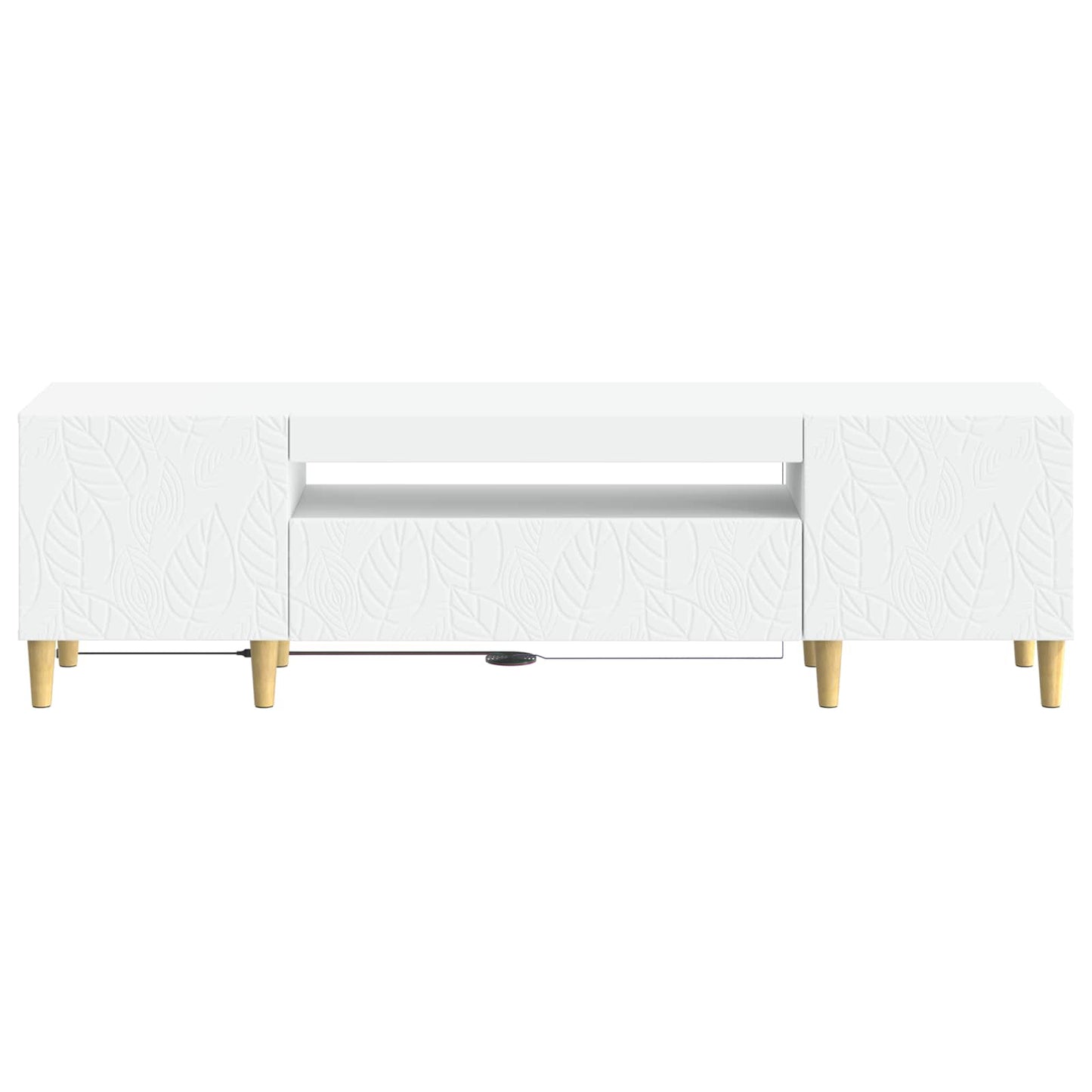 LED-TV-Schrank Weiß Holzwerkstoff