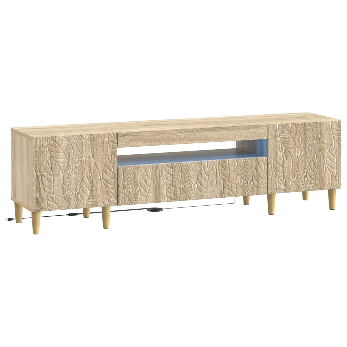 LED-TV-Schrank Sonoma-Eiche Holzwerkstoff
