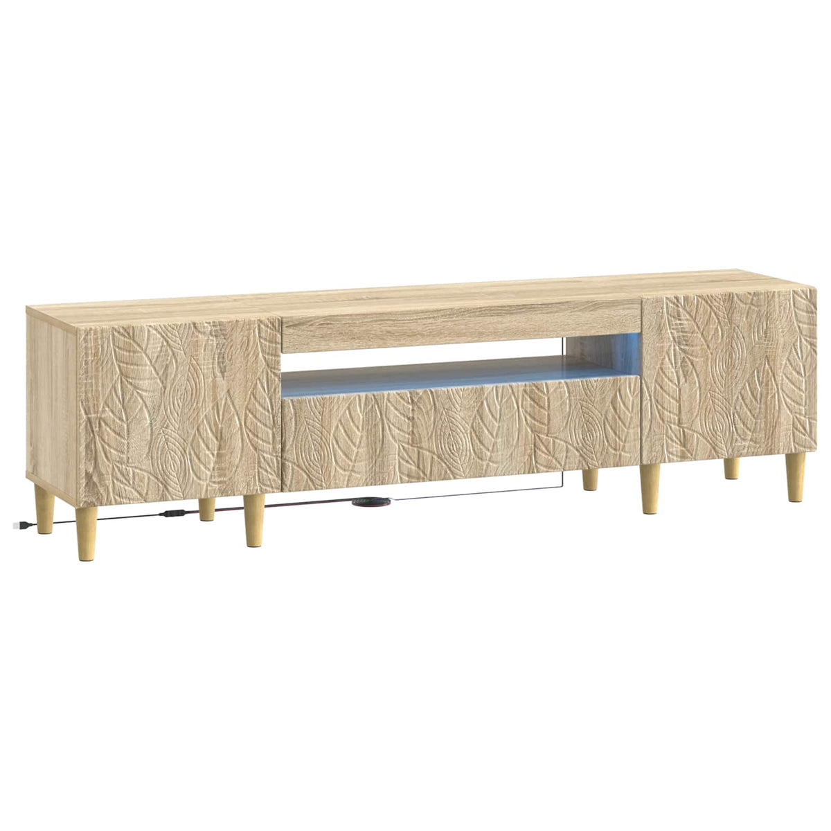 LED-TV-Schrank Sonoma-Eiche Holzwerkstoff