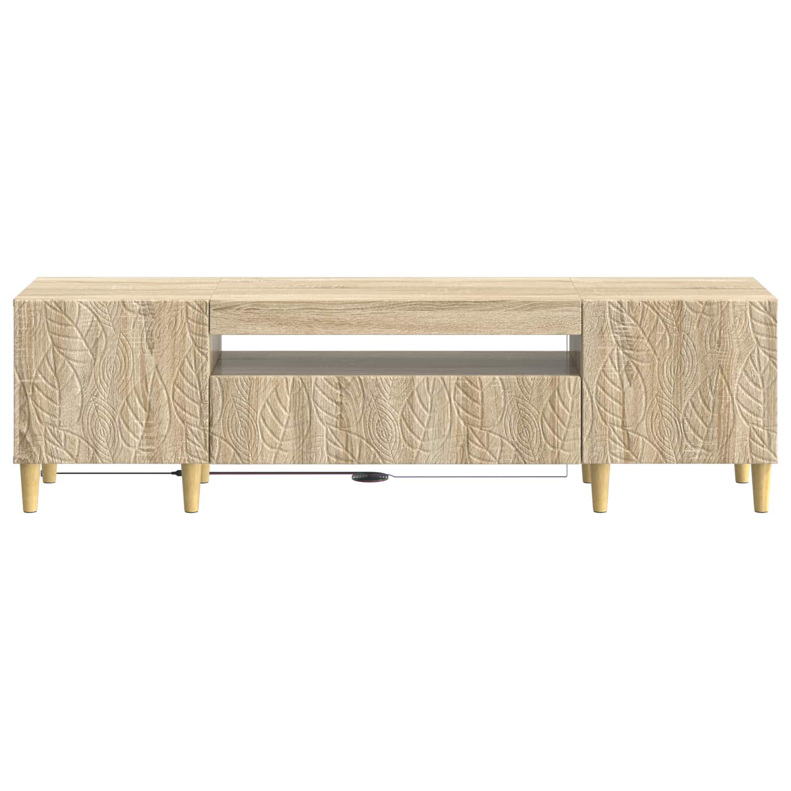 LED-TV-Schrank Sonoma-Eiche Holzwerkstoff