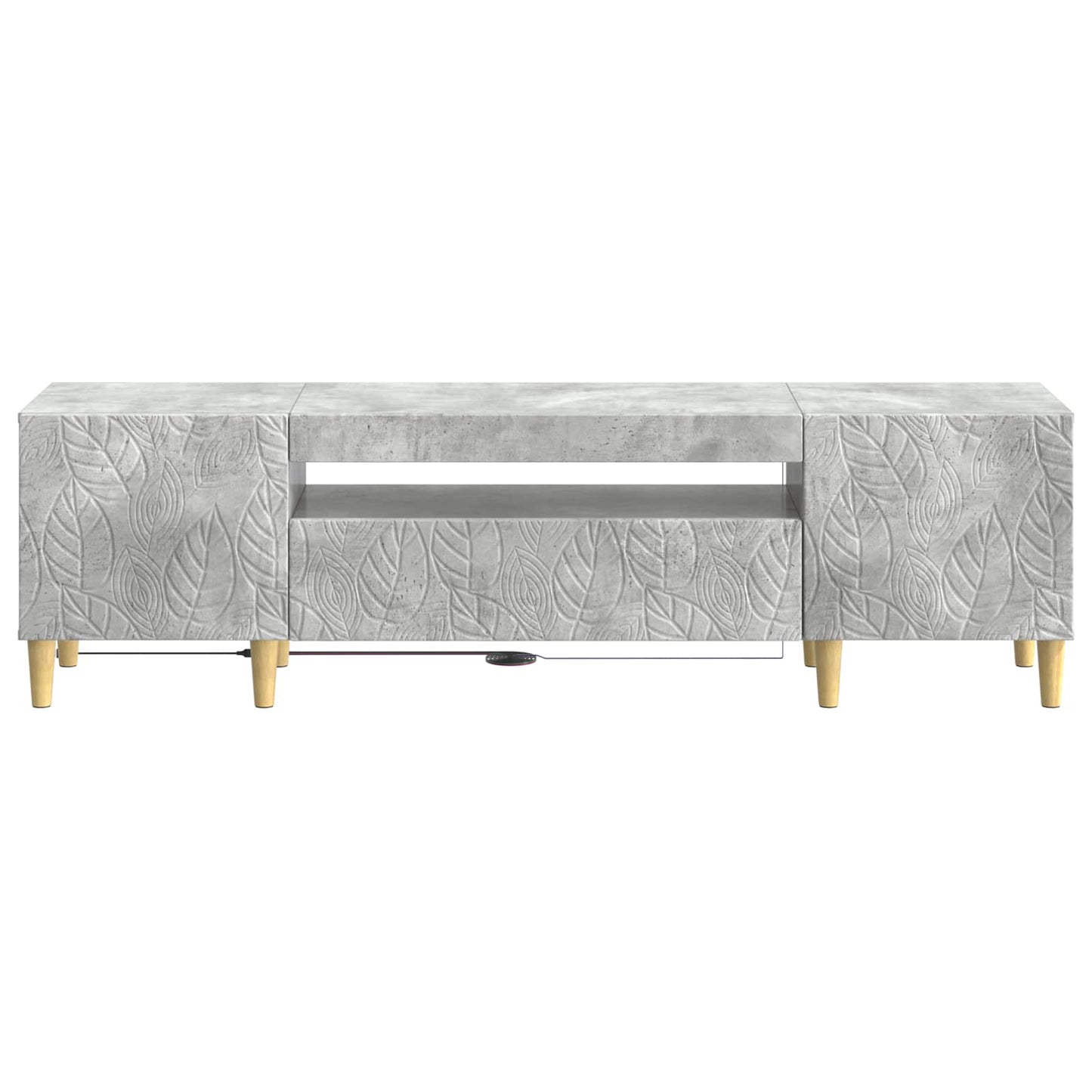 LED-TV-Schrank Betongrau Holzwerkstoff