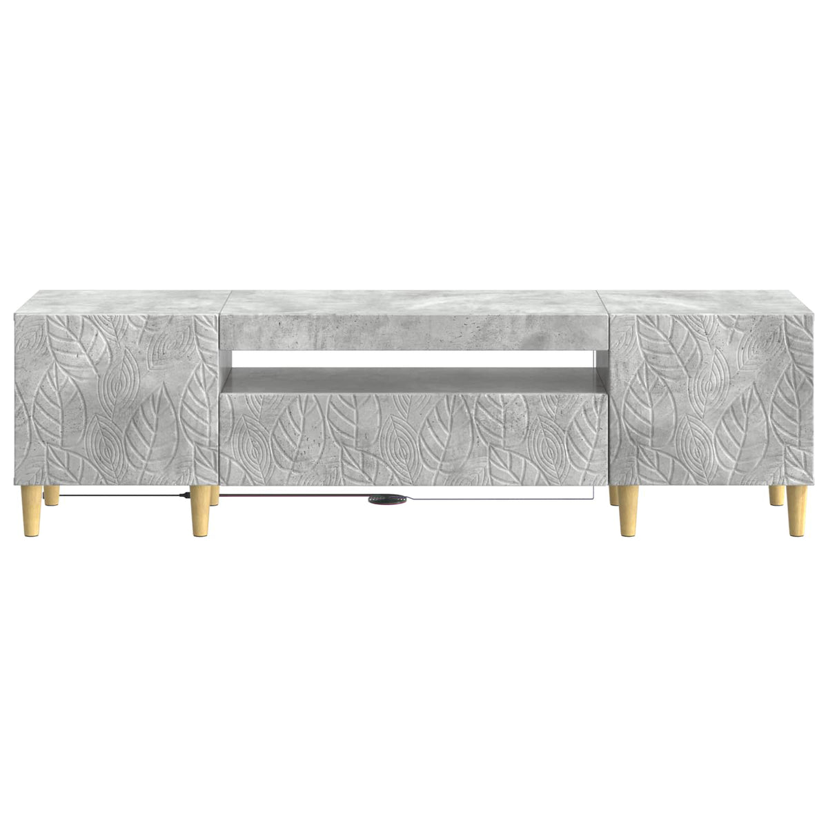 LED-TV-Schrank Betongrau Holzwerkstoff