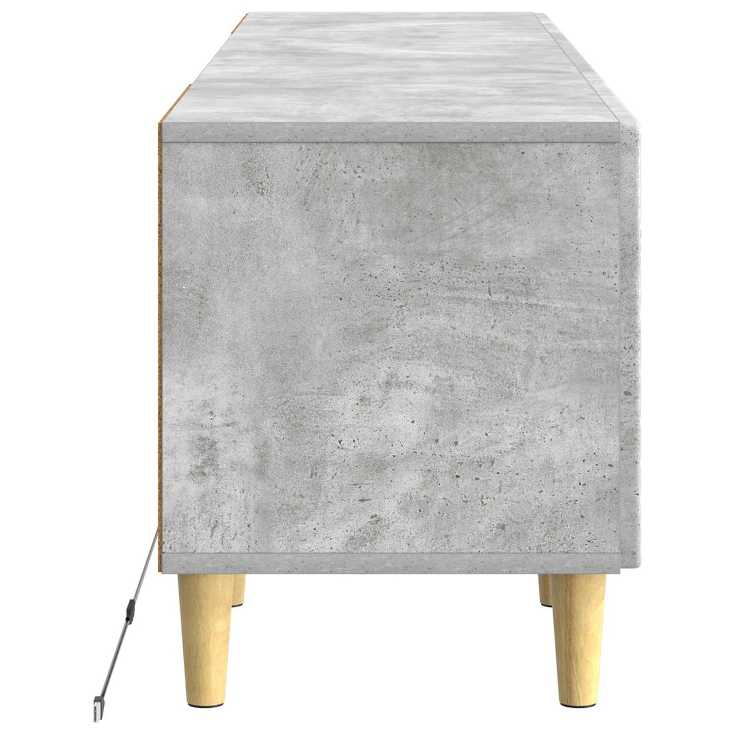 LED-TV-Schrank Betongrau Holzwerkstoff