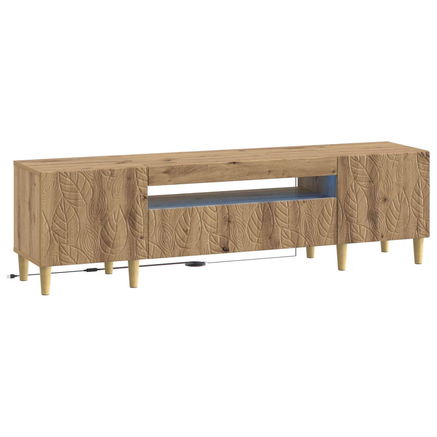 LED-TV-Schrank Artisan-Eiche Holzwerkstoff