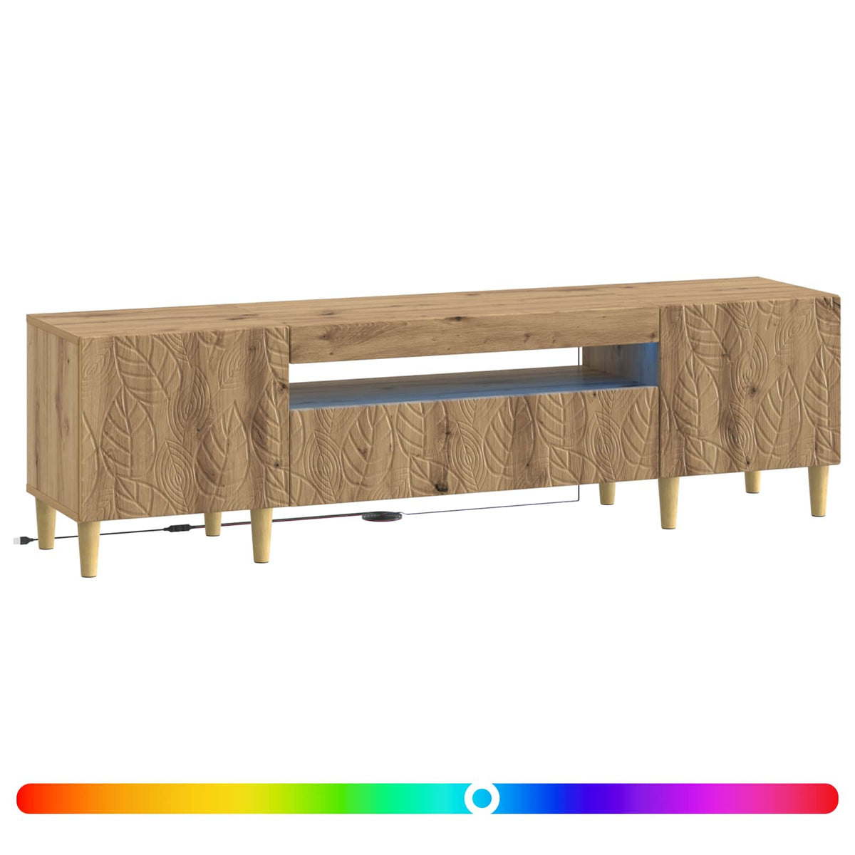 LED-TV-Schrank Artisan-Eiche Holzwerkstoff