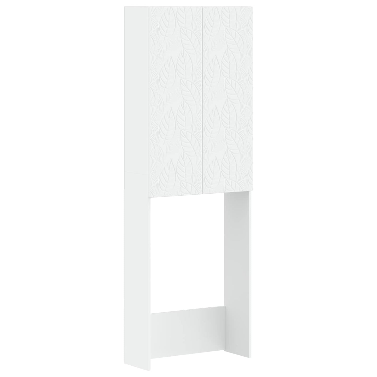 Toilettenschrank DELFT Weiß 66 x 25,5 x 190 cm Holzwerkstoff