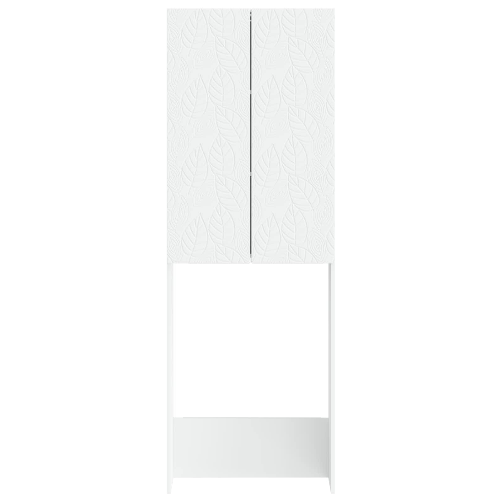 Toilettenschrank DELFT Weiß 66 x 25,5 x 190 cm Holzwerkstoff