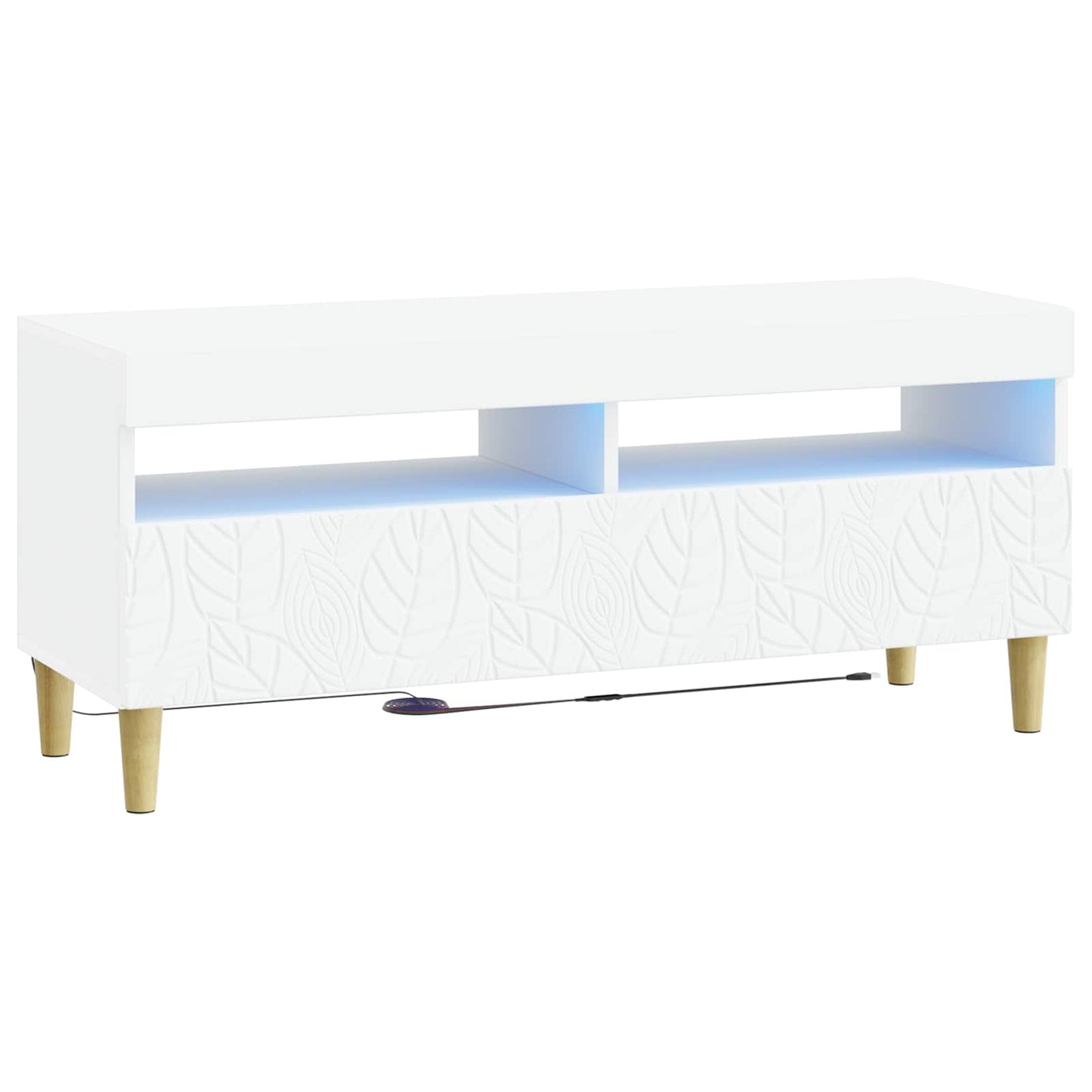 LED-TV-Schrank Weiß Holzwerkstoff