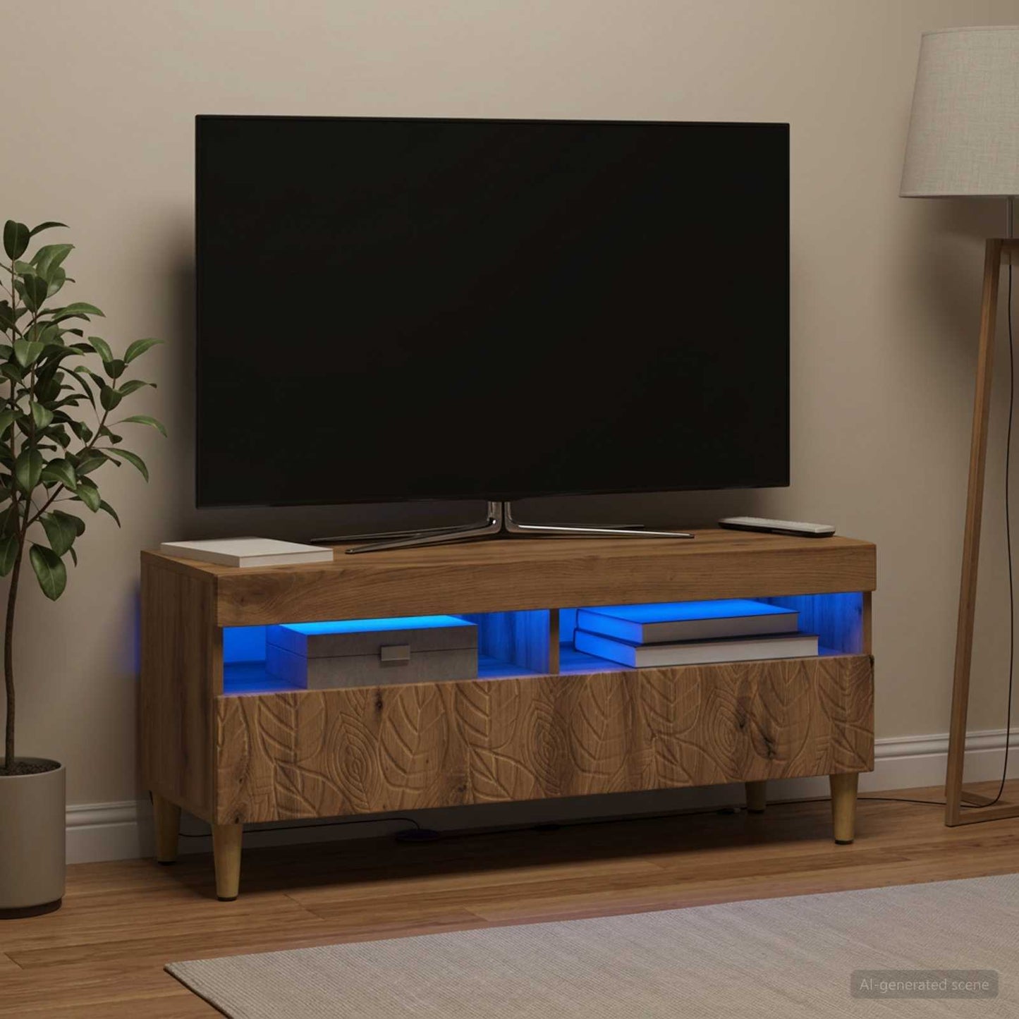 LED-TV-Schrank Artisan-Eiche Holzwerkstoff