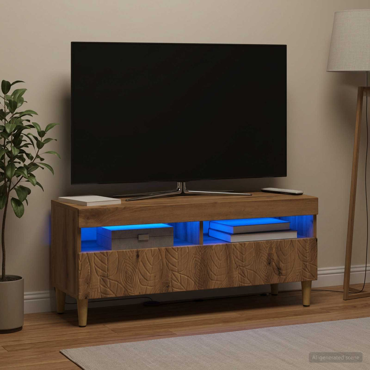 LED-TV-Schrank Artisan-Eiche Holzwerkstoff