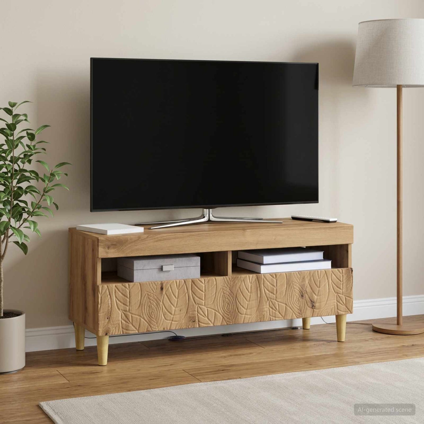 LED-TV-Schrank Artisan-Eiche Holzwerkstoff