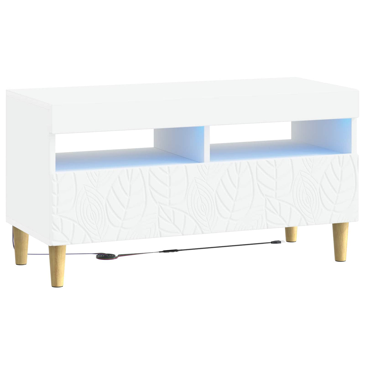 LED-TV-Schrank Weiß Holzwerkstoff