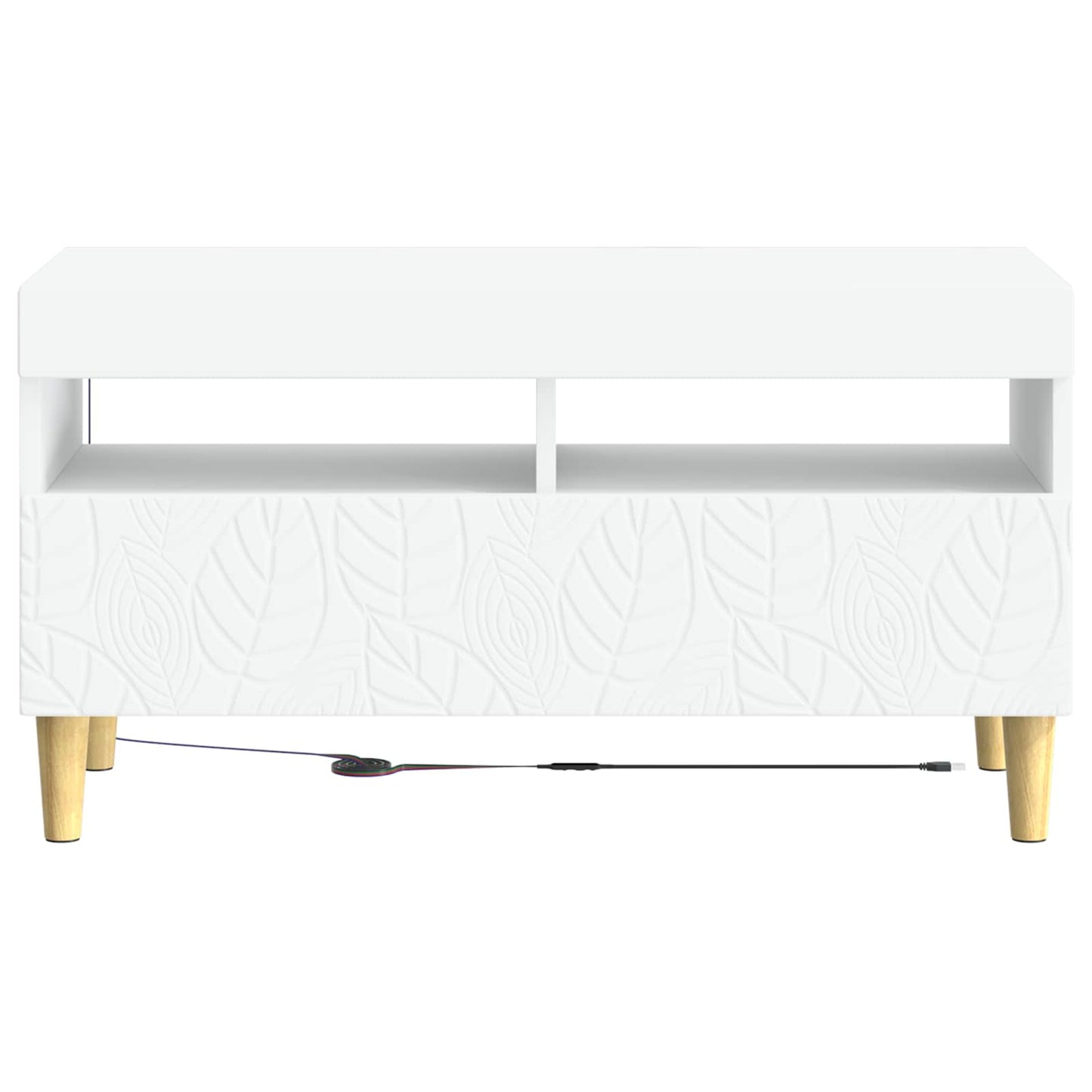 LED-TV-Schrank Weiß Holzwerkstoff