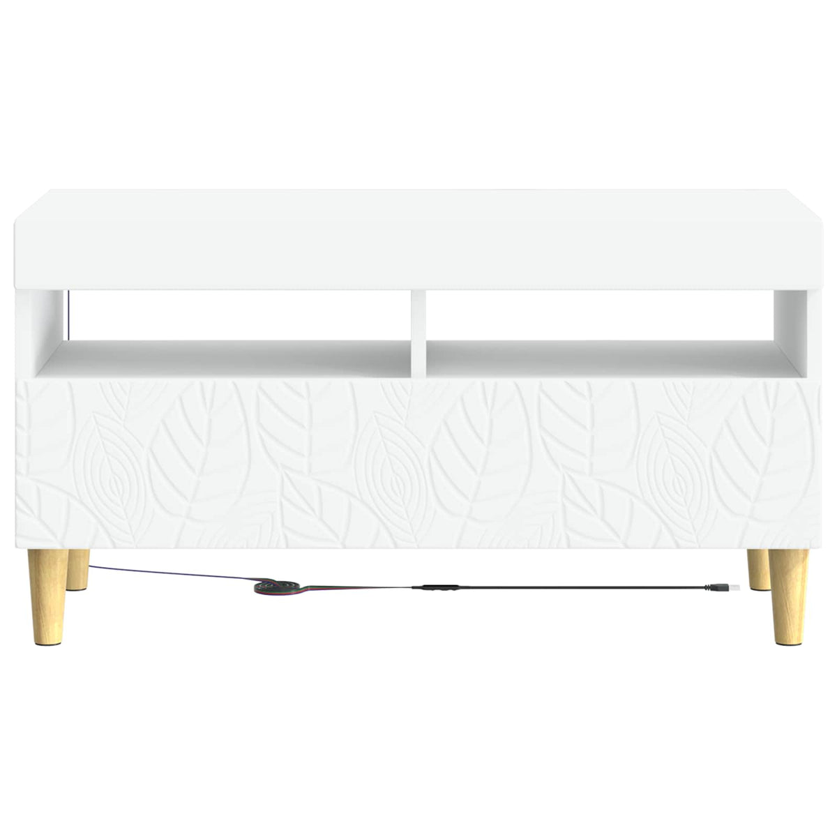 LED-TV-Schrank Weiß Holzwerkstoff