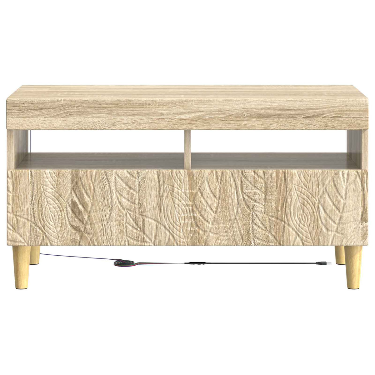 LED-TV-Schrank Sonoma-Eiche Holzwerkstoff