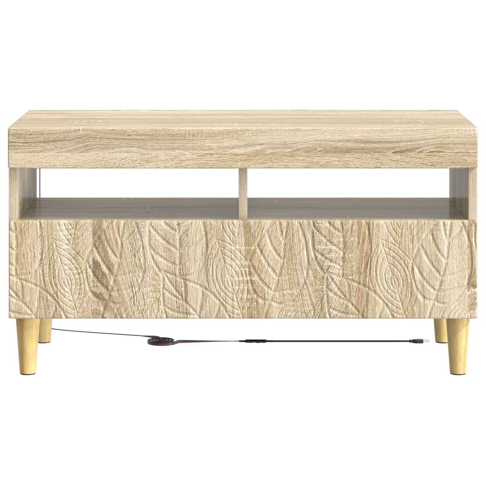 LED-TV-Schrank Sonoma-Eiche Holzwerkstoff
