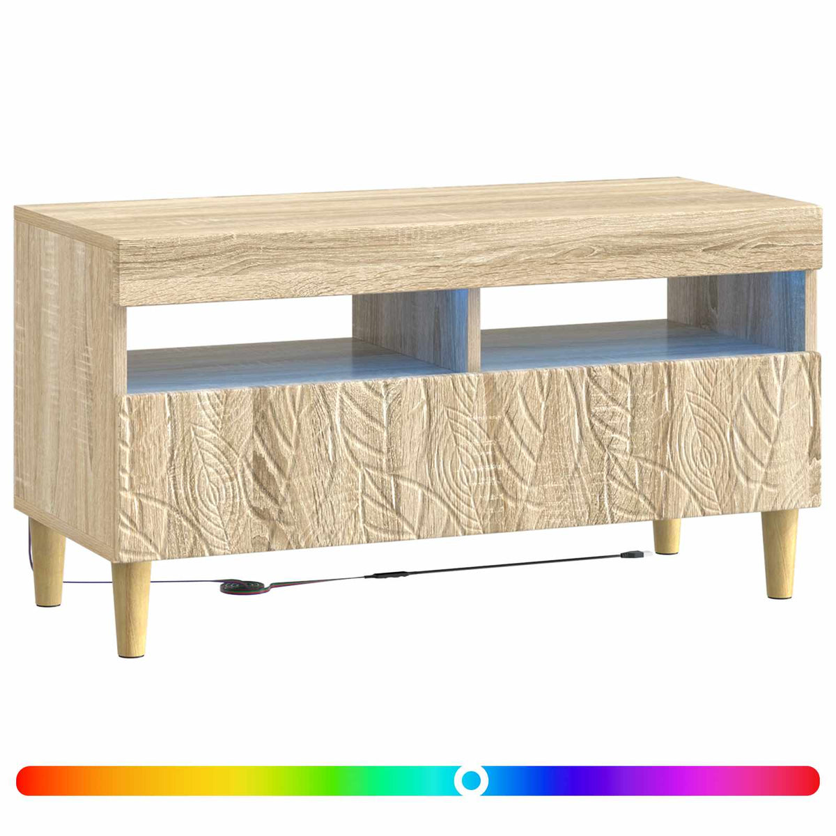LED-TV-Schrank Sonoma-Eiche Holzwerkstoff