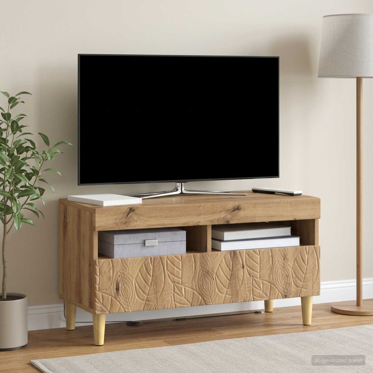 LED-TV-Schrank Artisan-Eiche Holzwerkstoff