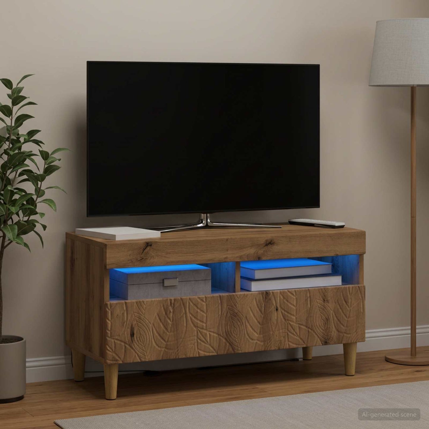 LED-TV-Schrank Artisan-Eiche Holzwerkstoff